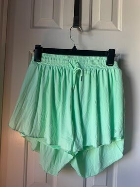 Justice Mint Green Flutter Shorts
